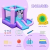 image:imageFBSPORT Bounce House with Slide for Toddler Kids 36 Indoor Backyard GreenPurple Blue