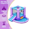 image:imageFBSPORT Bounce House with Slide for Toddler Kids 36 Indoor Backyard GreenPurple Blue