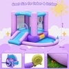 image:imageFBSPORT Bounce House with Slide for Toddler Kids 36 Indoor Backyard GreenPurple Blue