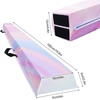 image:imageFBSPORT Folding Balance Beam 6FT8FT Gymnastics Floor BeamLight Purple