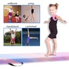 image:imageFBSPORT Folding Balance Beam 6FT8FT Gymnastics Floor BeamLight Purple