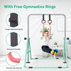 image:imageFBSPORT Gymnastics Bar for Kids Adjustable Height Gymnastic Horizontal BarGreen