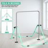 image:imageFBSPORT Gymnastics Bar for Kids Adjustable Height Gymnastic Horizontal BarGreenMat