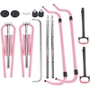 image:imageFBSPORT Gymnastics Bar for Kids Adjustable Height Gymnastic Horizontal BarPink