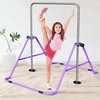 image:imageFBSPORT Gymnastics Bar for Kids Adjustable Height Gymnastic Horizontal BarPurple