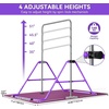 image:imageFBSPORT Gymnastics Bar for Kids Adjustable Height Gymnastic Horizontal BarPurpleMat