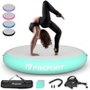 image:imageFBSPORT Inflatable Air Gymnastics Mat Training Mats 33ft Training Mats with Pump 8 inches Thickness Gymnastics Mat for HomeTrainingCheerleadingYogaWater Use Green