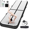 image:imageFBSPORT Inflatable Air Gymnastics Mat Training Mats 48 inches Thickness Gymnastics Tracks for Home UseTrainingCheerleadingYogaWater with PumpBlack