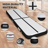 image:imageFBSPORT Inflatable Air Gymnastics Mat Training Mats 48 inches Thickness Gymnastics Tracks for Home UseTrainingCheerleadingYogaWater with PumpBlack
