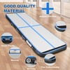 image:imageFBSPORT Inflatable Air Gymnastics Mat Training Mats 48 inches Thickness Gymnastics Tracks for Home UseTrainingCheerleadingYogaWater with PumpBlack Blue
