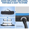 image:imageFBSPORT Inflatable Air Gymnastics Mat Training Mats 48 inches Thickness Gymnastics Tracks for Home UseTrainingCheerleadingYogaWater with PumpBlack Blue