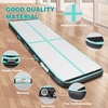 image:imageFBSPORT Inflatable Air Gymnastics Mat Training Mats 48 inches Thickness Gymnastics Tracks for Home UseTrainingCheerleadingYogaWater with PumpBlack Green