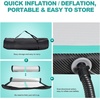 image:imageFBSPORT Inflatable Air Gymnastics Mat Training Mats 48 inches Thickness Gymnastics Tracks for Home UseTrainingCheerleadingYogaWater with PumpBlack Green