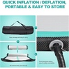 image:imageFBSPORT Inflatable Air Gymnastics Mat Training Mats 48 inches Thickness Gymnastics Tracks for Home UseTrainingCheerleadingYogaWater with PumpBlack Green