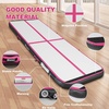 image:imageFBSPORT Inflatable Air Gymnastics Mat Training Mats 48 inches Thickness Gymnastics Tracks for Home UseTrainingCheerleadingYogaWater with PumpBlack Pink