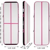 image:imageFBSPORT Inflatable Air Gymnastics Mat Training Mats 48 inches Thickness Gymnastics Tracks for Home UseTrainingCheerleadingYogaWater with PumpBlack Pink