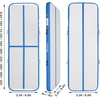 image:imageFBSPORT Inflatable Air Gymnastics Mat Training Mats 48 inches Thickness Gymnastics Tracks for Home UseTrainingCheerleadingYogaWater with PumpBlue