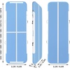 image:imageFBSPORT Inflatable Air Gymnastics Mat Training Mats 48 inches Thickness Gymnastics Tracks for Home UseTrainingCheerleadingYogaWater with PumpIce Blue