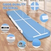 image:imageFBSPORT Inflatable Air Gymnastics Mat Training Mats 48 inches Thickness Gymnastics Tracks for Home UseTrainingCheerleadingYogaWater with PumpLight Blue