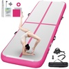 image:imageFBSPORT Inflatable Air Gymnastics Mat Training Mats 48 inches Thickness Gymnastics Tracks for Home UseTrainingCheerleadingYogaWater with PumpPink
