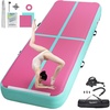 image:imageFBSPORT Inflatable Air Gymnastics Mat Training Mats 48 inches Thickness Gymnastics Tracks for Home UseTrainingCheerleadingYogaWater with PumpPinkGreen
