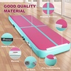 image:imageFBSPORT Inflatable Air Gymnastics Mat Training Mats 48 inches Thickness Gymnastics Tracks for Home UseTrainingCheerleadingYogaWater with PumpPinkGreen
