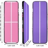 image:imageFBSPORT Inflatable Air Gymnastics Mat Training Mats 48 inches Thickness Gymnastics Tracks for Home UseTrainingCheerleadingYogaWater with PumpPinkPurple