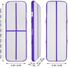image:imageFBSPORT Inflatable Air Gymnastics Mat Training Mats 48 inches Thickness Gymnastics Tracks for Home UseTrainingCheerleadingYogaWater with PumpPurple