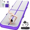 image:imageFBSPORT Inflatable Air Gymnastics Mat Training Mats 48 inches Thickness Gymnastics Tracks for Home UseTrainingCheerleadingYogaWater with PumpPurple