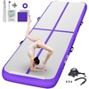 image:imageFBSPORT Inflatable Air Gymnastics Mat Training Mats 48 inches Thickness Gymnastics Tracks for Home UseTrainingCheerleadingYogaWater with PumpPurple