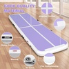 image:imageFBSPORT Inflatable Air Gymnastics Mat Training Mats 48 inches Thickness Gymnastics Tracks for Home UseTrainingCheerleadingYogaWater with PumpPurpleGreen