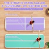 image:imageFBSPORT Inflatable Air Gymnastics Mat Training Mats 48 inches Thickness Gymnastics Tracks for Home UseTrainingCheerleadingYogaWater with PumpPurpleGreen