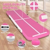 image:imageFBSPORT Inflatable Air Gymnastics Mat Training Mats 48 inches Thickness Gymnastics Tracks for Home UseTrainingCheerleadingYogaWater with PumpRose