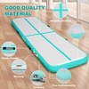image:imageFBSPORT Inflatable Air Gymnastics Mat Training Mats 48 inches Thickness Gymnastics Tracks for Home UseTrainingCheerleadingYogaWater with Pumplight green
