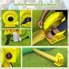 image:imageFBSPORT Inflatable Bounce House 9 in 1 Water Slide with Blower Bouncy House for Kids Indoor Outdoor Wet Dry Combo Water Bounce House with Football Shooting Water Gun Splash Pool Bounce Area HoseOne Football GameOne Pool