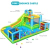 image:imageFBSPORT Inflatable Bounce House 9 in 1 Water Slide with Blower Bouncy House for Kids Indoor Outdoor Wet Dry Combo Water Bounce House with Football Shooting Water Gun Splash Pool Bounce Area HoseOne Football GameOne Pool