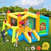 image:imageFBSPORT Inflatable Bounce House Bounce House with Side Toy Market Stand Football Shooting Inflatable Bouncer Bouncy Castle for Kids with 480W Blower Big Ball Pit for Outdoor Indoor