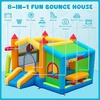 image:imageFBSPORT Inflatable Bounce House Bounce House with Side Toy Market Stand Football Shooting Inflatable Bouncer Bouncy Castle for Kids with 480W Blower Big Ball Pit for Outdoor Indoor