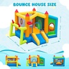 image:imageFBSPORT Inflatable Bounce House Bounce House with Side Toy Market Stand Football Shooting Inflatable Bouncer Bouncy Castle for Kids with 480W Blower Big Ball Pit for Outdoor Indoor