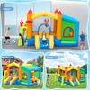 image:imageFBSPORT Inflatable Bounce House Bounce House with Side Toy Market Stand Football Shooting Inflatable Bouncer Bouncy Castle for Kids with 480W Blower Big Ball Pit for Outdoor Indoor