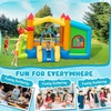 image:imageFBSPORT Inflatable Bounce House Bounce House with Side Toy Market Stand Football Shooting Inflatable Bouncer Bouncy Castle for Kids with 480W Blower Big Ball Pit for Outdoor Indoor