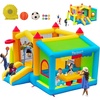 image:imageFBSPORT Inflatable Bounce House Bounce House with Side Toy Market Stand Football Shooting Inflatable Bouncer Bouncy Castle for Kids with 480W Blower Big Ball Pit for Outdoor Indoor