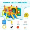image:imageFBSPORT Inflatable Bounce House Bounce House with Side Toy Market Stand Football Shooting Inflatable Bouncer Bouncy Castle for Kids with 480W Blower Big Ball Pit for Outdoor Indoor