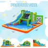 image:imageFBSPORT Inflatable Bounce House Water Slide Bounce House for Kids Indoor Outdoor Bouncy House with 550W Blower Bounce Castle with Slide Ball Shooting Water Gun Splash Pool Bounce Area Hose
