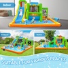 image:imageFBSPORT Inflatable Bounce House Water Slide Bounce House for Kids Indoor Outdoor Bouncy House with 550W Blower Bounce Castle with Slide Ball Shooting Water Gun Splash Pool Bounce Area Hose