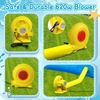 image:imageFBSPORT Inflatable Bounce House Water Slide Bounce House for Kids with Toy Market Stand Splash Pool Bouncer Climbing Wall Water Gun Ball Dart Bouncy Castle W620W Blower for Outdoor Indoor RedOrange