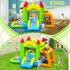 image:imageFBSPORT Inflatable Bounce House with Slide for Kids Blow up Bouncy House Bouncer Castle with Ball Pit Jumping and Soccer Area Sandbag Toss Ball Shooting Basketball Hoop for Indoor Outdoor