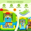 image:imageFBSPORT Inflatable Bounce House with Slide for Kids Blow up Bouncy House Bouncer Castle with Ball Pit Jumping and Soccer Area Sandbag Toss Ball Shooting Basketball Hoop for Indoor Outdoor
