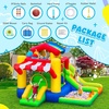 image:imageFBSPORT Inflatable Bounce House with Slide for Kids Indoor and Outdoor Blow up Bouncy House Bouncer Castle with Ball Pit Jumping Area Climbing Wall Ball Shooting Ring Toss Basketball Hoop