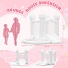 image:imageFBSPORT White Bounce House Inflatable Bouncer with Air BlowerIndoor amp Outdoor Bouncy Castle with Big Ball Pit for Wedding Party Kids Birthday Party Easy to InstallWhite